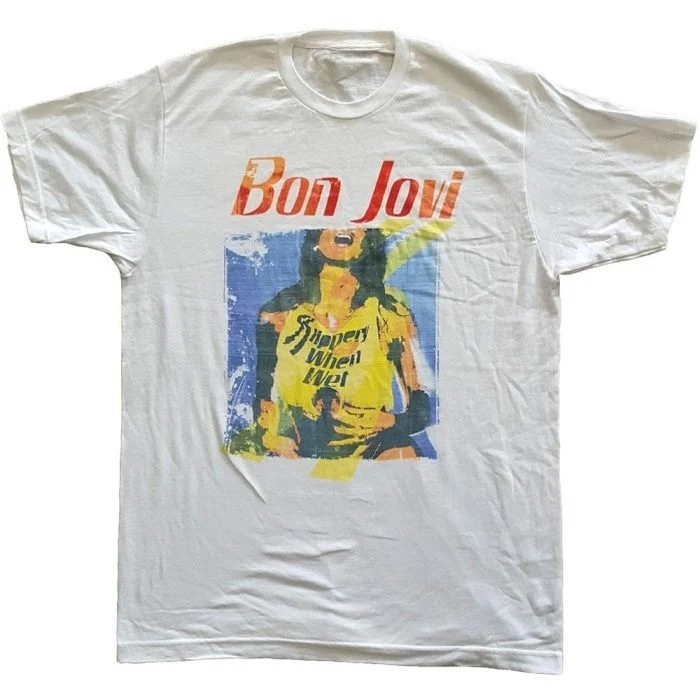 Bon Jovi Slippery When Wet アルバ - Men'S Fashion From The 80S のレビューと価格