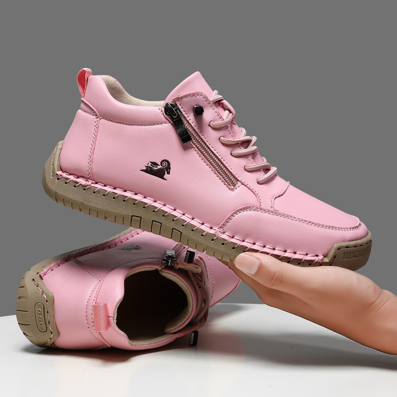 女性用スニーカー手作りレザーカジュアルシューズアウトドアソフ - Casual Sneakers Men のレビューと価格